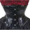 Women Vinyl Steel Boned Corset Waist Cinchers Heavy Duty Shinny Corsets